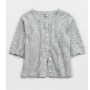 Aerie Unreal Short Sleeve Cardigan